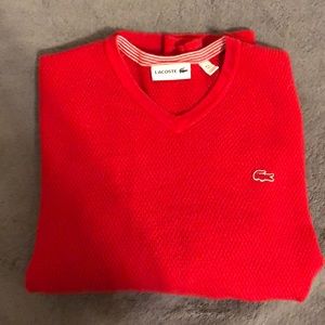 Lacoste Red Sweater
